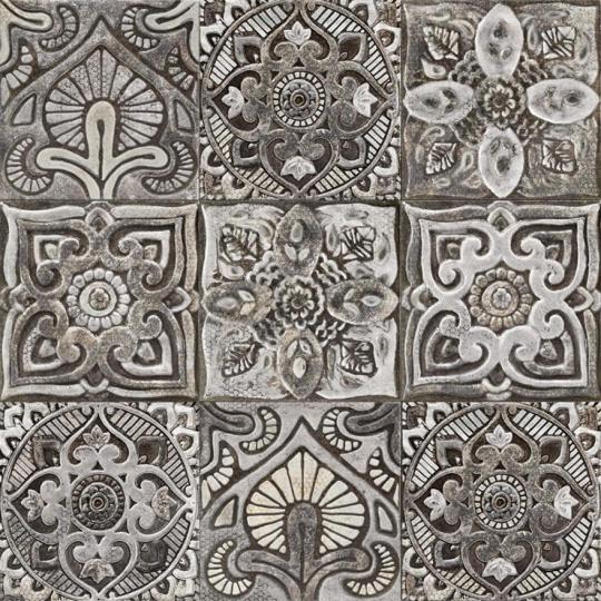 kuchynska fayanska vintage centrum mandala orientalny exoticky vzor cementova dlazdica 3d rustikalna plasticky mala sprcha sprchovaci kut kuchyna kuchynska fayanska kupelna kupel stenovy obklad mediteran country tmavo sive.jpg